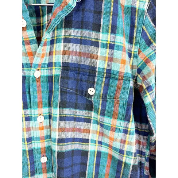 J. Crew Trade & Co Sporting Goods Mark Mens Button Down Shirt Plaid Flannel S - Picture 4 of 5